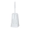 WENKO 19607100 Portascopino per WC Simple bianco, Materiale plastico, 12
