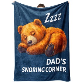 Tulolvae Dad Birthday Gifts, Blanket Presents for Daddy, Christmas Fathers Day Funny Gift for Best Dad from Daughter Son Children, Flannel 150 * 130 cm
