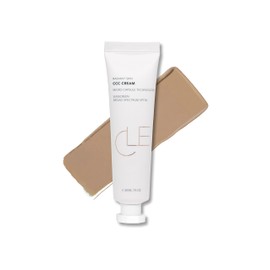 Cle Cosmetics CCC Cream Foundation, Color Control and Change Cream That's a BB and CC Cream Hybrid, Multi-purpose Beauty Primer and Facial Foundation, 1 fl oz SPF 30 (Warm Medium Light 203)