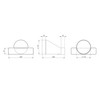 Steinberg14 White 220x55mm - Ø 125mm Flat Channel to Round