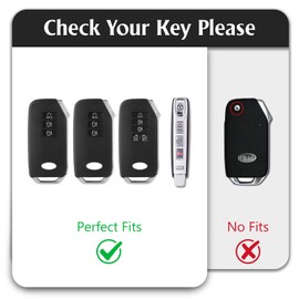 WORCAS - Funda protectora de TPU compatible con Kia K3 K4 K5 KX5 KX7 Sportage Telluride Carnival Optima Sedona Sorento, control remoto de entrada sin llave de 9 botones (color blanco)