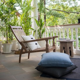 QSWRD 26 x 26 Outdoor Pillow Insert Large Throw Pillow Inserts Pack of 2 Water Resistant Patio Furniture Pillows Decorative Porch Couch Pillows Premium Square Sofa Pillow, White