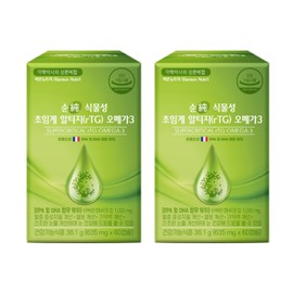 Bareun Nutri [2 months supply] Bareun Nutri Pure Vegetable Supercritical Altige Omega 3 1000 Pregnancy DHA 60 capsules, 2 units / [2개월분] 바른뉴트리 순 식물성 초임계 알티지 오메가3 1000 임산부 DHA 60캡슐, 2개