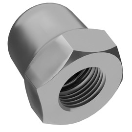 M6 (6mm) Hexagon Domed Cap Nuts Fit Screws Bolts A2 Stainless Steel (Pack of 20) A03E