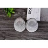 AMOYSTONE Selenite - Portavelas de cristal redondo para velas de