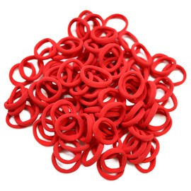 100Pcs Thick Hair Ties Seamless Cotton Hair Bands Elastics Ponytail Holders No Damage Hair Ties Diameter 1.5 inch for Women Girls Kids Toddler Thick Hair