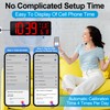 CYMHCHL 17.2" Large Digital Wall Clock Bluetooth Auto Time Sync