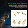 KIMAFUN 2.4G Wireless Saxophone Microphone, Clip-on Instrument Microphone, 100ft Range,