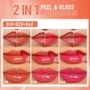 KXmzeG Peel Off Lip Gloss, Long Lasting Tint (01#+02#+04#, Pack