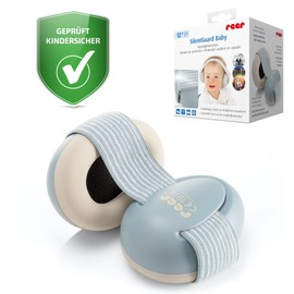 reer SilentGuard Baby Kapselgehörschutz | Gehörschutz für Babys & Kinder | 12-24 Monate | Besonders weich, leicht & mitwachsend | SNR-25, schützt bis 40 dB | Himmelblau