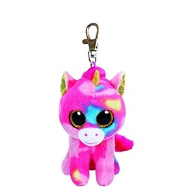 Ty Beanie Boos Fantasia (Unicorn Multi) Keychain Stuffed Animal 36619