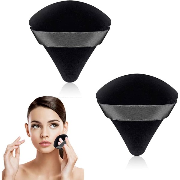 Powder Puff Face Triangle Talcum Setting Make Up Loose Under