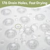 AmazerBath Non-Slip Shower Mat with Suction Cups & Drain Holes