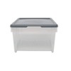 CleanPEAK Set of 2 Medium 5 Litre Plastic Stackable Storage
