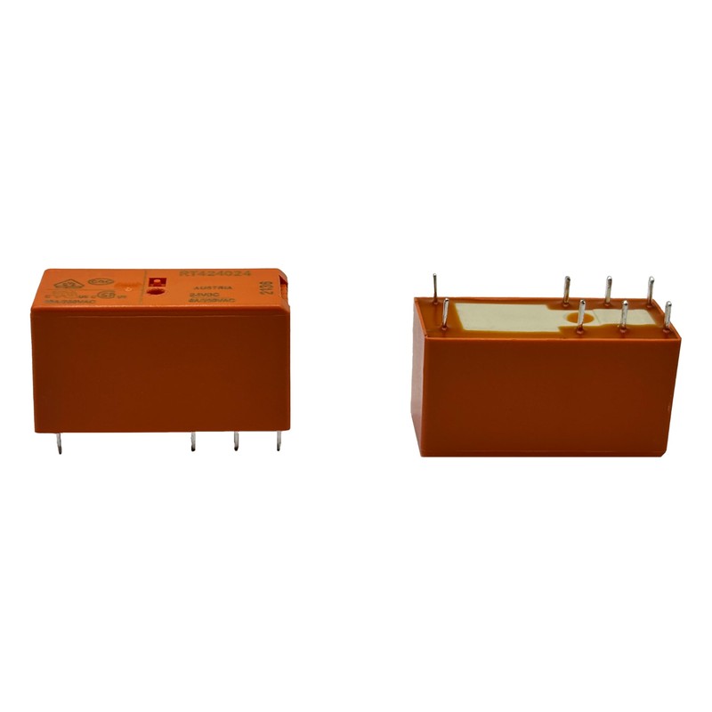(Pack of 2) RT424024 24VDC 8Pins DPDT 8A 24V Power