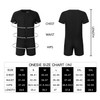 Landofgenie Mens Short Sleeve Onesie Jumpsuit Pajamas Stretchy Cotton One