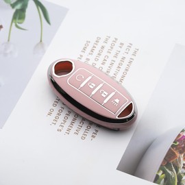 WTSHOPME Key Fob Cover Fit for Nissan Altima Rogue Sentra Pathfinder Frontier Maxima Titan Armada Versa Smart Key