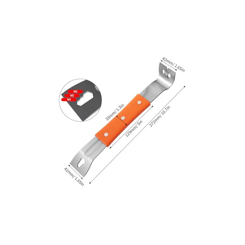 Pry Bar Nail Remover Set Nail Puller Trim Puller Compact