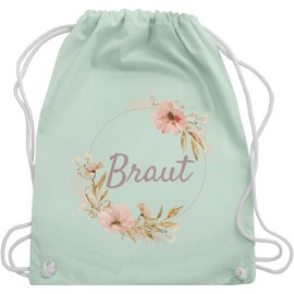 Shirtracer - Gym Bag Backpack - JGA Stag Night Women - Bride Bride, 04 Pastel Green, Unit size