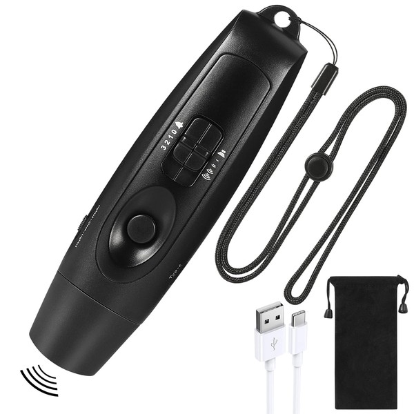 IMTOD Electronic Whistle, Rechargeable Whistle, Electronic Whistle, 3 Levels, 3