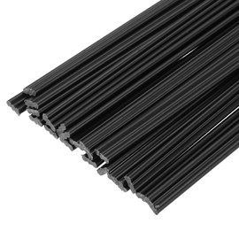 MECCANIXITY 20pcs 10 Inch Plastic Welding Rods PP Welding Strips for Plastic Welder, Black