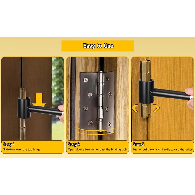 Hinge Gap Adjusting Wrench, Residential and Commercial Door Hinge Adjustment