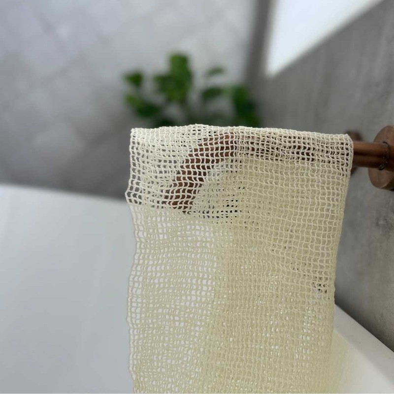 Sasawashi Open Weave Exfoliating Shower Towel – Deep Body Scrub