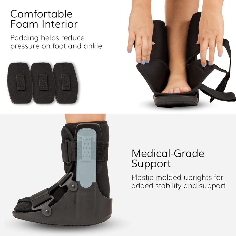 BraceAbility Short Walking Boot - Orthopedic Medical Walker Cast for