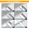 LIGHTOTECH Plaster-in LED Channel 6 Pack 6.6FT/2 Meter Trim Edge