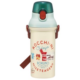 Skater (Skater) Baby Bottle, Children's, Direct Drink, 480ml, Plastic, One-Touch, Dishwasher Safe, Made in Japan, Tomika and Tom, Boy, PSB5SANAG-A