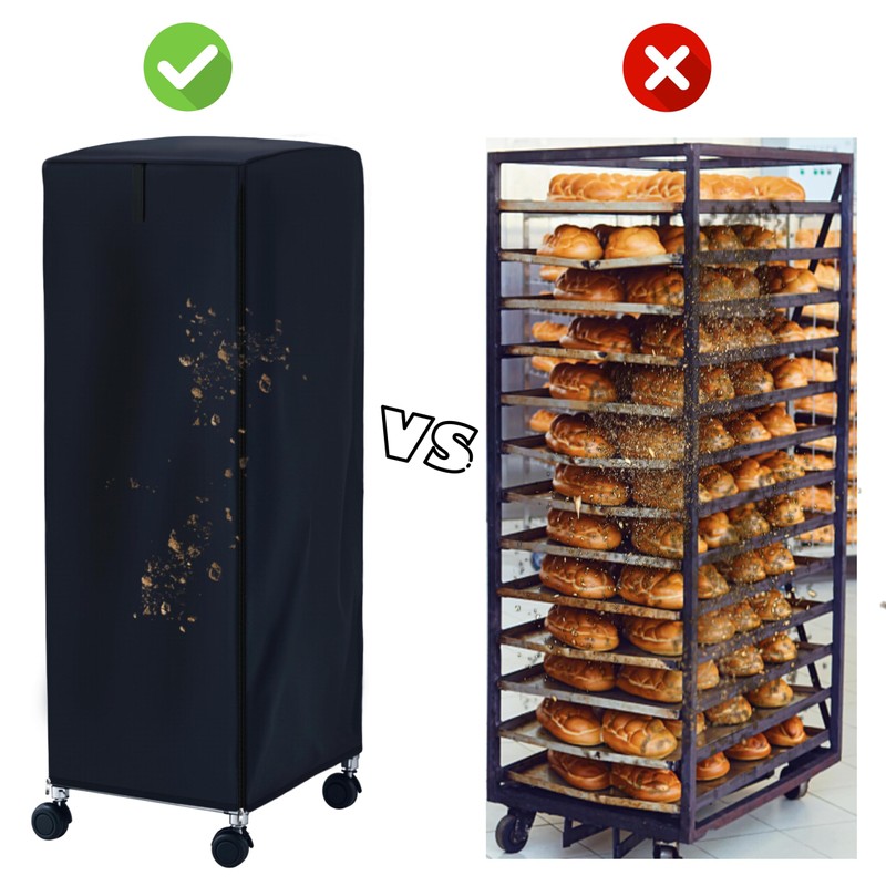 Bun Rack Cover, 23″L x 28″W x 64″H, High Density