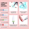 MELODYSUSIE Nail Drill Bits Set Ceramic Safety Professional 3/32 Inches