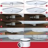 SPARES2GO Shower Trap for 90mm Tray Plug Hole 1.5" Drain