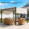 Outsunny 2 PCS 4 x 16ft Pergola Canopy Replacement, UV