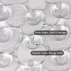 WELTRXE Non-Slip Pebbles Bath Mat with Suction Cups
