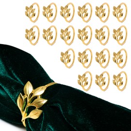 Gold Napkin Rings Set of 20 – Elegant Napkin Holders for Weddings, Ceremonies, and Special Occasions – Gold Napkin Rings for Cloth Napkins – Perfect for Bridal Showers, Engagement Parties