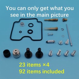 Tuzliufi Carb Carburetor Rebuild Repair Kit for Suzuki GSX600F Katana 600 GSX600 F GSX 600 600F 1998 1999 2000 2001 2002 2003 2004 2005 2006 Z862