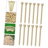 Kisangel Bamboo Golf Tees 100pcs Wooden Spikes Golf Accessories Easy