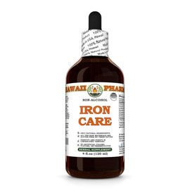 Iron Care Glycerite, Made in Hawaii, All Natural, Vegan, Lab Tested Alcohol-Free Liquid Extract - 4 fl.oz