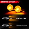 INNOGLOW Motorcycle Turn Signals, 4PCS Universal Custom Chrome Panhead Turn