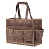 Tool Bag, Heavy Duty 16oz Waxed Canvas Water-Resistant Tool Pouches,