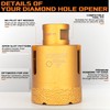 KSEIBI 615289 Diamond Hole Saw, 3-1/2 Inch (89mm) Diamond Core