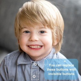 Yeenano Plastic Snap Fasteners Buttons 40 Pairs Round Transparent Buttons Invisible Sewing On Snap Buttons Press Button Plastic Clear Buttons for DIY Crafts Sewing Shirt Clothing Purse Handbag(21mm