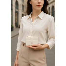 Lexiyat Small Wallet for Women Leather RFID Blocking Card Holder Bifold Compact Slim Wallets with Zipper Coin Pocket