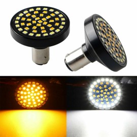 Unbranded Pair 2" LED 1157 Front and Rear Turn Signal Lights For Harley Softail Dyna Glide