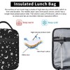 YETTA YANG Black And White Moon Star Portable Lunch Bag