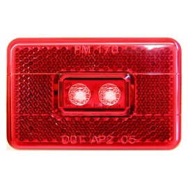 Peterson V170R Piranha Red LED Clearance/Side Marker Light with Reflex