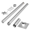 Sun Sail Pole Post 8ft Aluminum Freestanding Shade Accessories for
