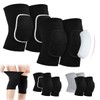 NIAWEA 2 Par Rodilleras de Voleibol y Ballet con Almohadilla