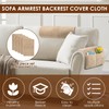 5 Pcs Sofa Armrest Cover Recliner Headrest Protector Nonslip Armchair
